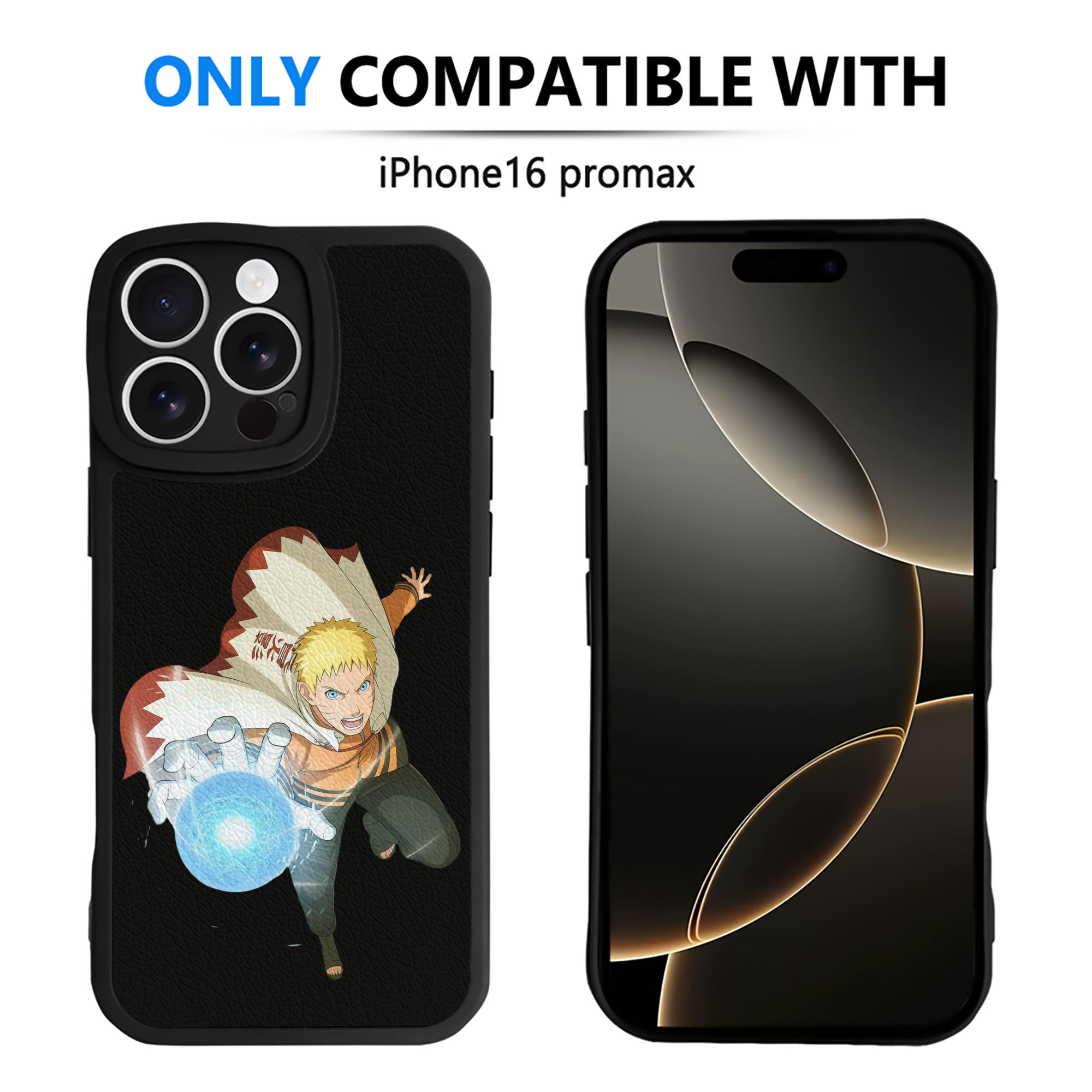 （画像用） NARUTO -ナルト- うずまき ナルト Uzumaki Naruto 【iPhone 16シリーズ対応】シリコンスマホケース（レザー調） 材質：シリコン
